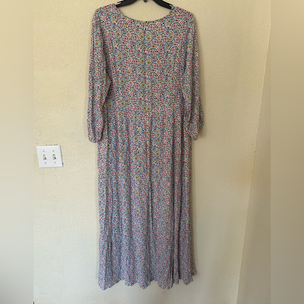 Boden Blue Floral Maxi Dress - Picture 3 of 4